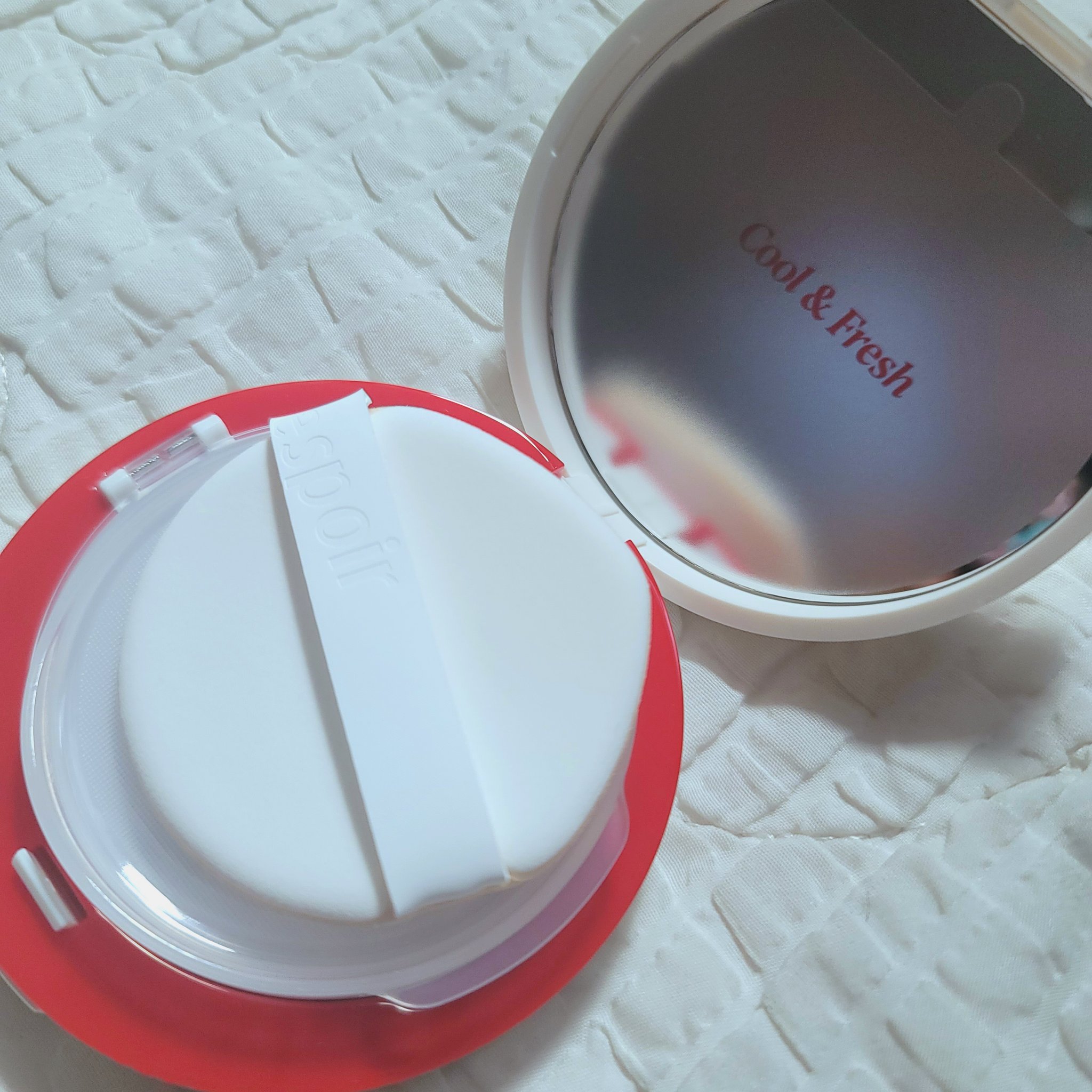 ビーベルベット セバムカットクッション/espoir/プレストパウダーを使ったクチコミ（3枚目）