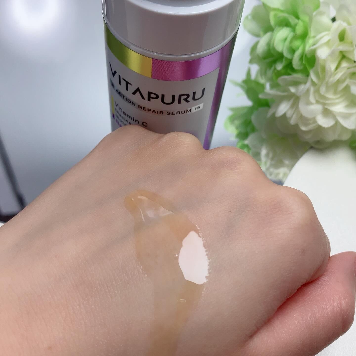 ビタプル ダブルアクション リペアセラム 15/VITAPURU/美容液を使ったクチコミ（3枚目）