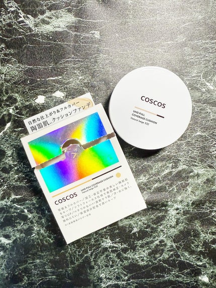 COSCOS UHDフルカバレッジクッション532(ナチュラルベージュ)/COSCOS/クッションファンデーションを使ったクチコミ(1枚目)