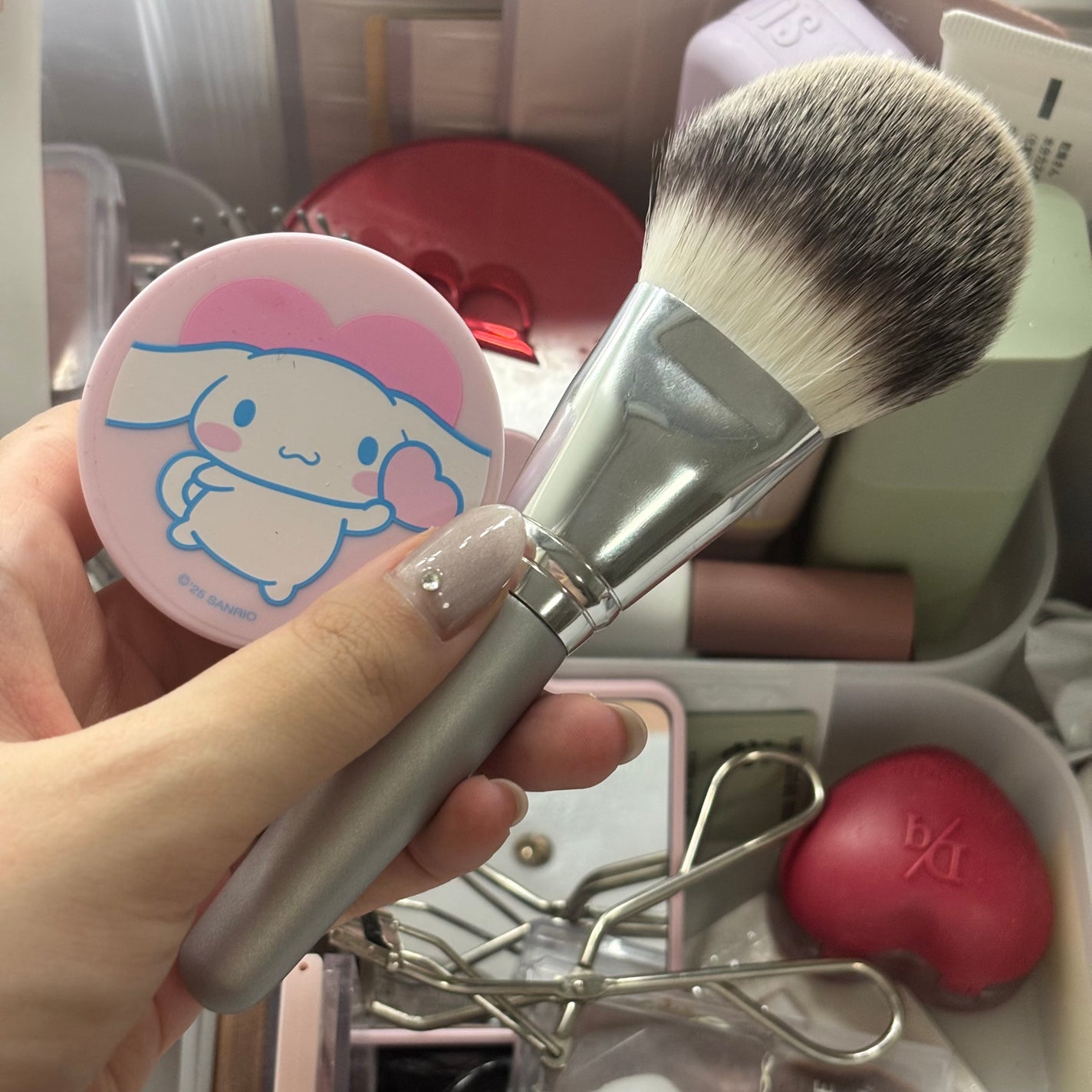 パウダーファンブラシ/ロージーローザ/メイクブラシを使ったクチコミ(1枚目)