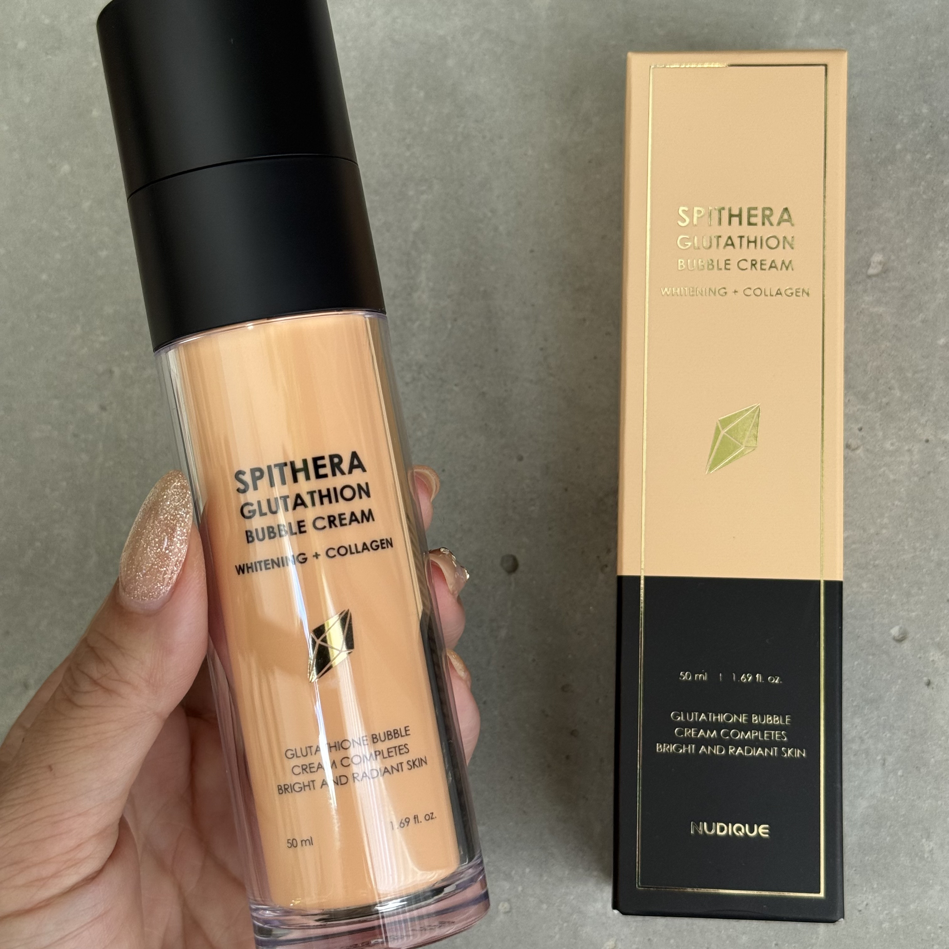 スピテラグルタチオンバブルクリーム/NUDIQUE/フェイスクリームを使ったクチコミ（3枚目）