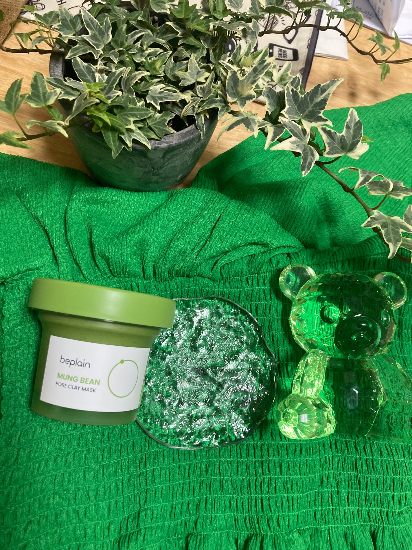 緑豆毛穴クレイパック/beplain/洗い流すパック・マスクを使ったクチコミ(6枚目)