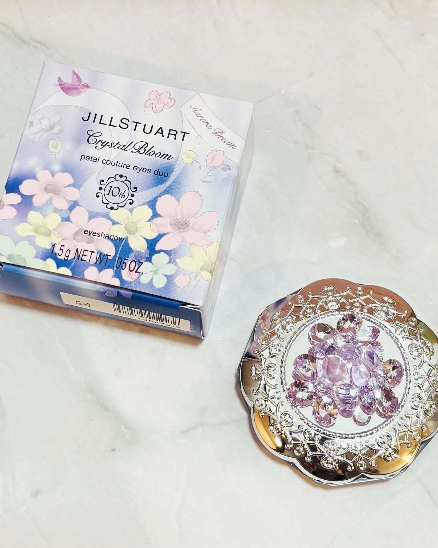 ジルスチュアート クリスタルブルーム ペタルクチュールアイズ デュオ/JILL STUART/アイシャドウパレットを使ったクチコミ(5枚目)