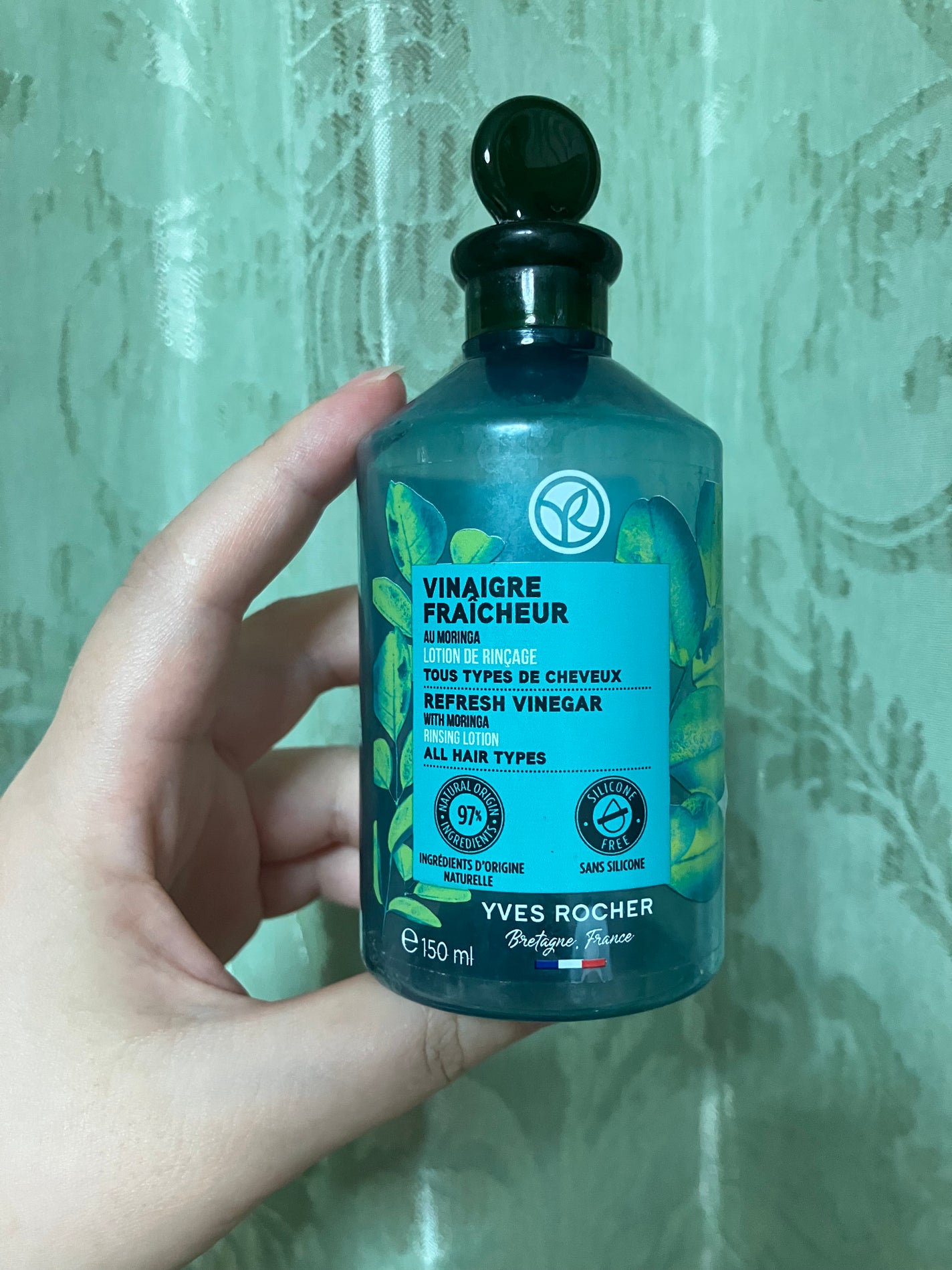 リンシングビネガー ピュアリフレッシュ うるツヤモリンガ /イヴ・ロシェ/洗い流すヘアトリートメントを使ったクチコミ(1枚目)