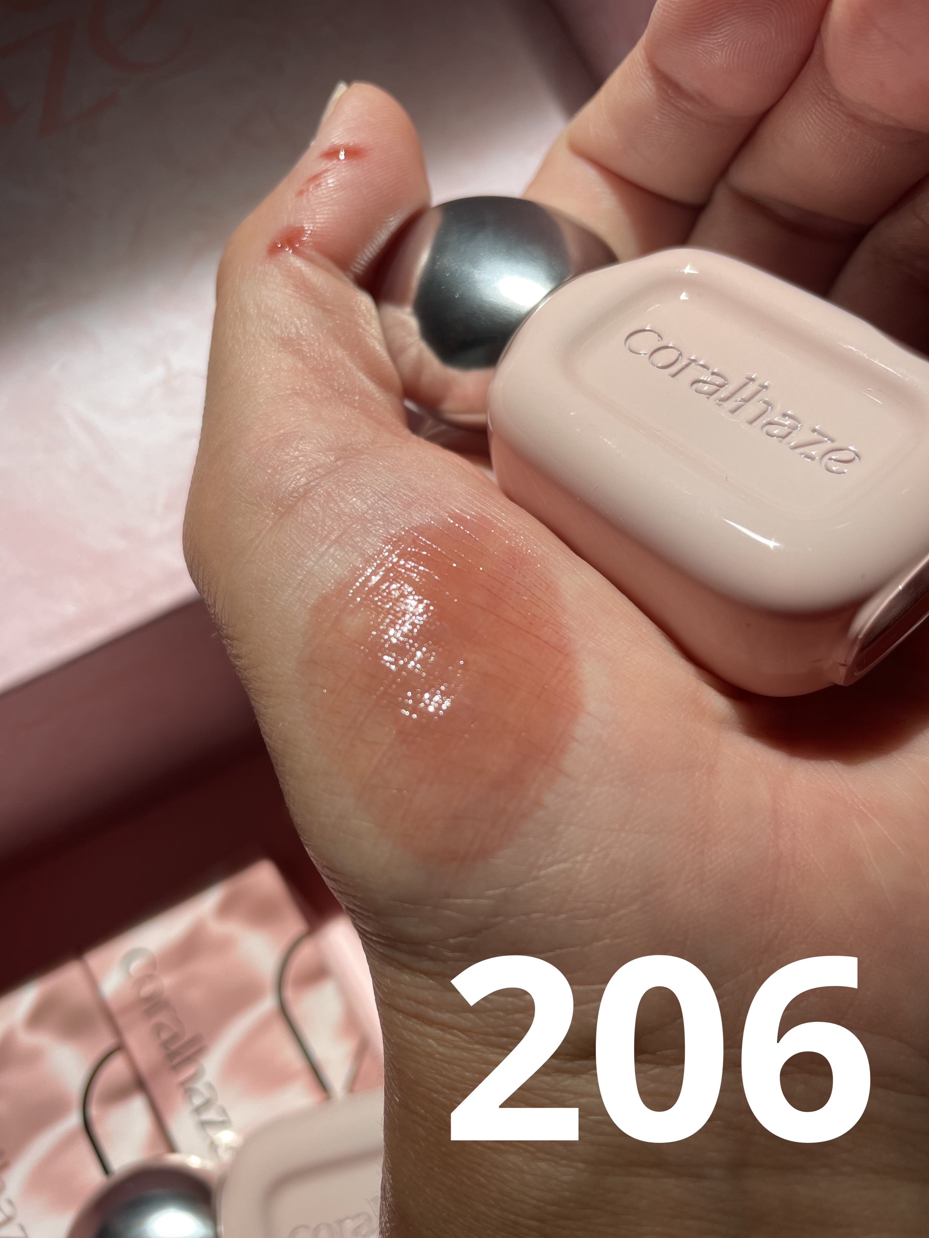 デュー ドロップ ティント/Coralhaze/リップティントを使ったクチコミ（3枚目）