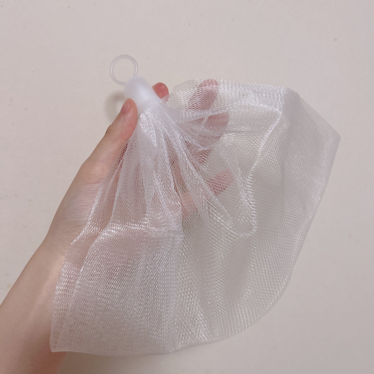 洗顔用泡立てネット/無印良品/その他スキンケアグッズを使ったクチコミ(4枚目)