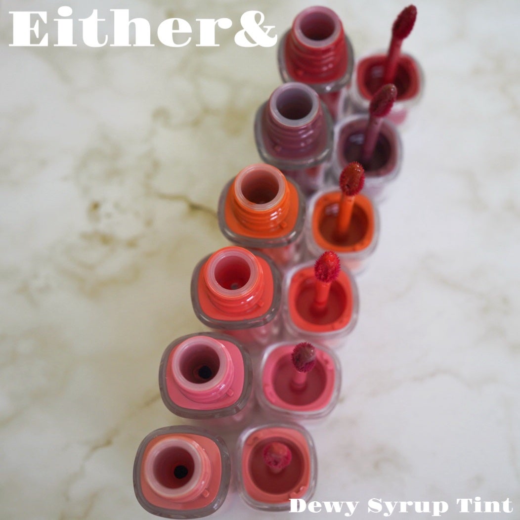 Dewy Syrup Tint/EITHER&/口紅を使ったクチコミ(2枚目)