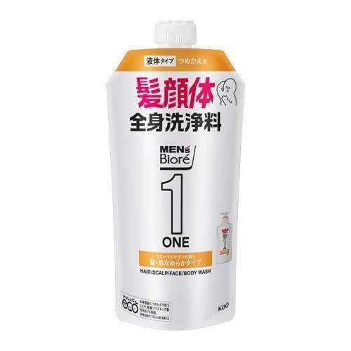 ONE オールインワン全身洗浄料 髪・肌なめらかタイプ つめかえ用（340ml）