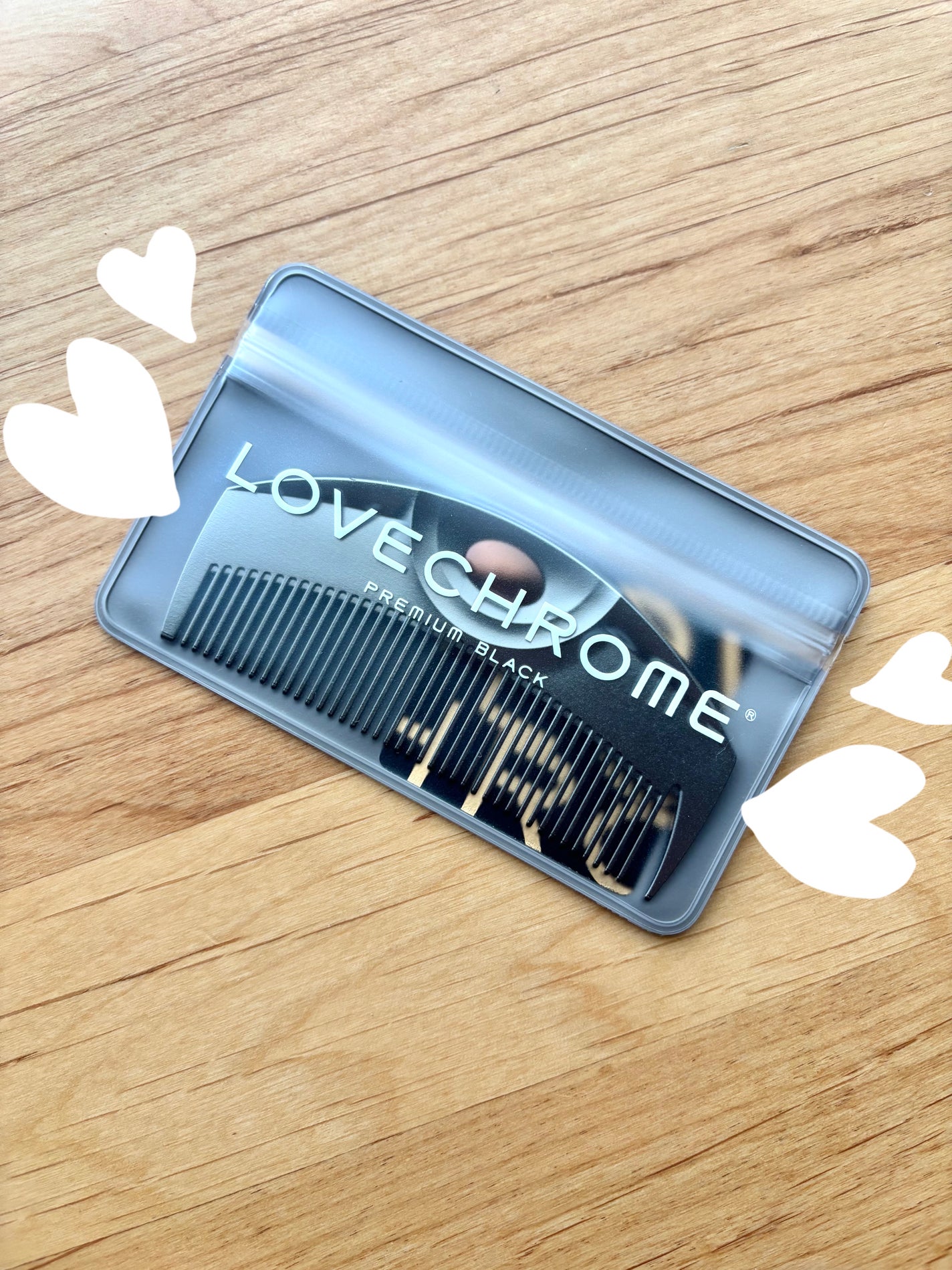 PG ツキ プレミアムブラック/LOVECHROME/ヘアコームを使ったクチコミ(1枚目)