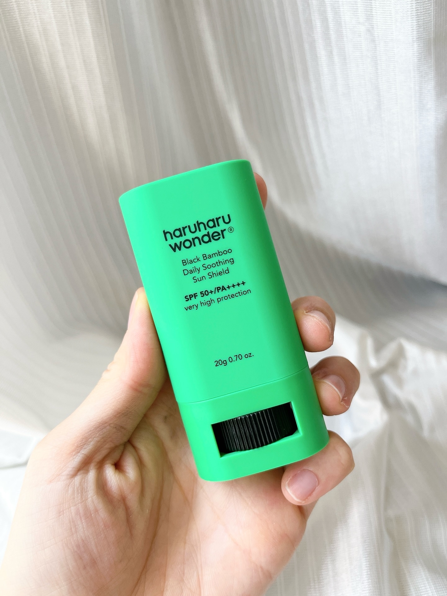 ブラックバンブーデイリー スージングサンシールド 20g SPF 50+/PA++++/haruharu wonder/日焼け止めスティックを使ったクチコミ（1枚目）