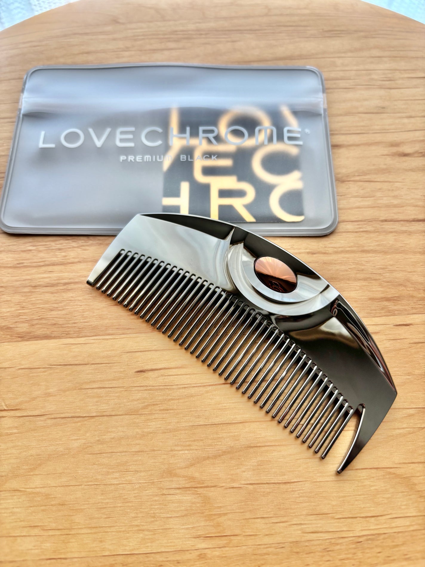 PG ツキ プレミアムブラック/LOVECHROME/ヘアコームを使ったクチコミ(2枚目)