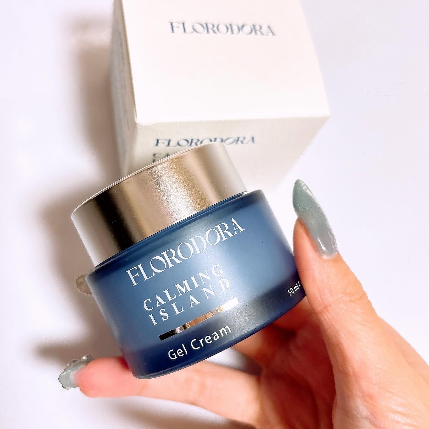 フローロドラ カーミングアイランドジェルクリーム/Florodora/フェイスクリームを使ったクチコミ（2枚目）