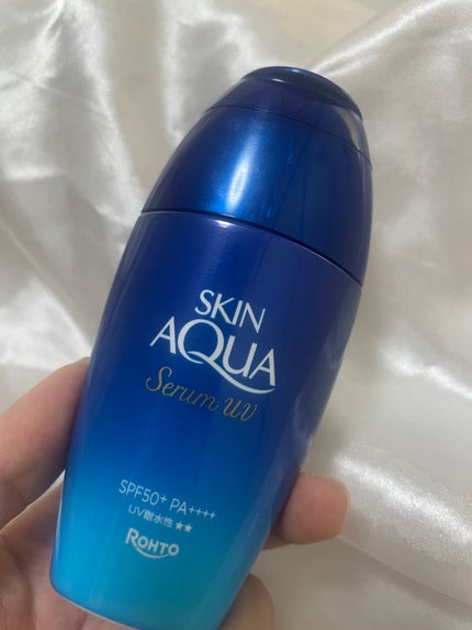 スキンアクア スキンアクア ヒアルロンセラムUVのクチコミ「スキンアクア セラムUV使ってみた!
とろみのある美容液みたいな日焼け止め
ボトル一体型なの.....」(2枚目)
