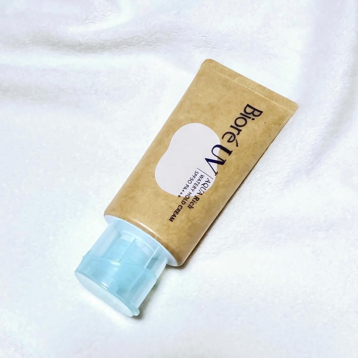 ビオレUV アクアリッチ ウォータリーホールドクリーム（水肌記憶UV）/ビオレ/日焼け止めクリームを使ったクチコミ（1枚目）