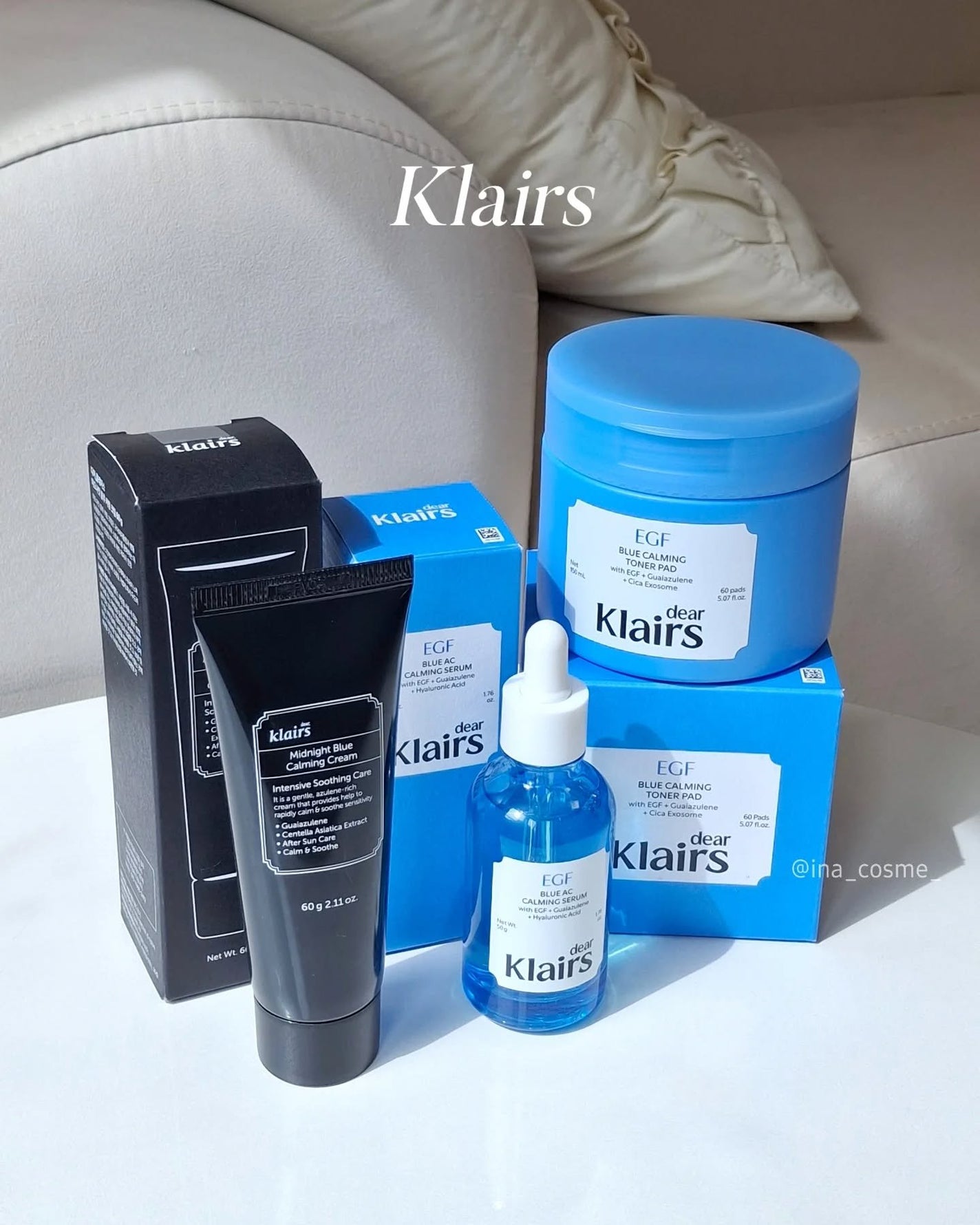 ミッドナイトブルーカーミングクリーム/Klairs/フェイスクリームを使ったクチコミ(1枚目)