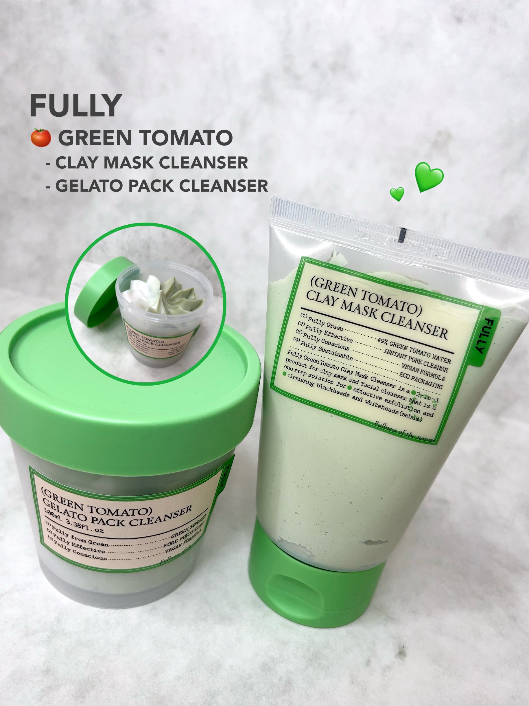 グリーントマトクレイマスククレンザー/FULLY/洗い流すパック・マスクを使ったクチコミ（1枚目）