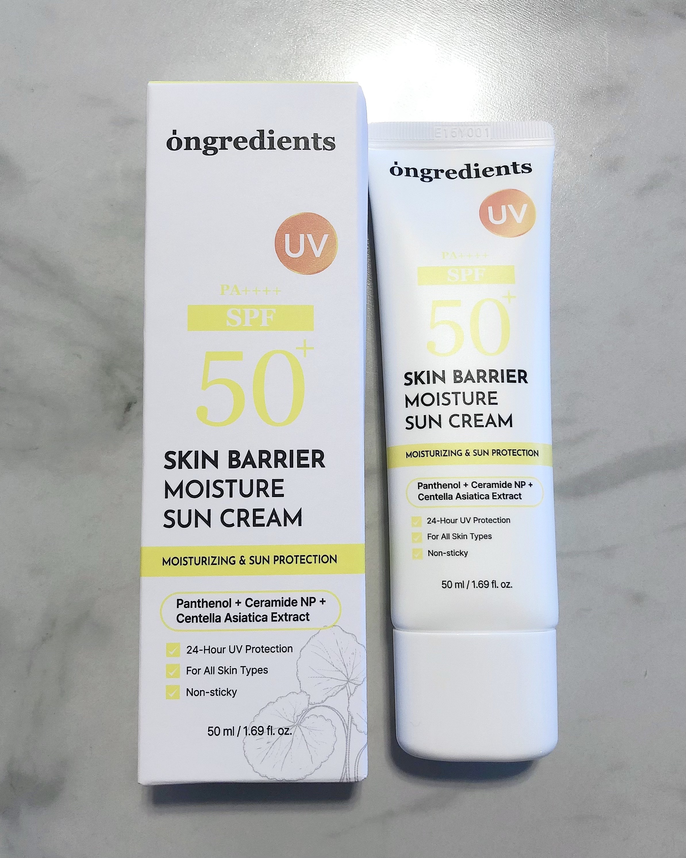 スキンバリアモイスチャーサンクリーム/Ongredients/日焼け止めクリームを使ったクチコミ（1枚目）