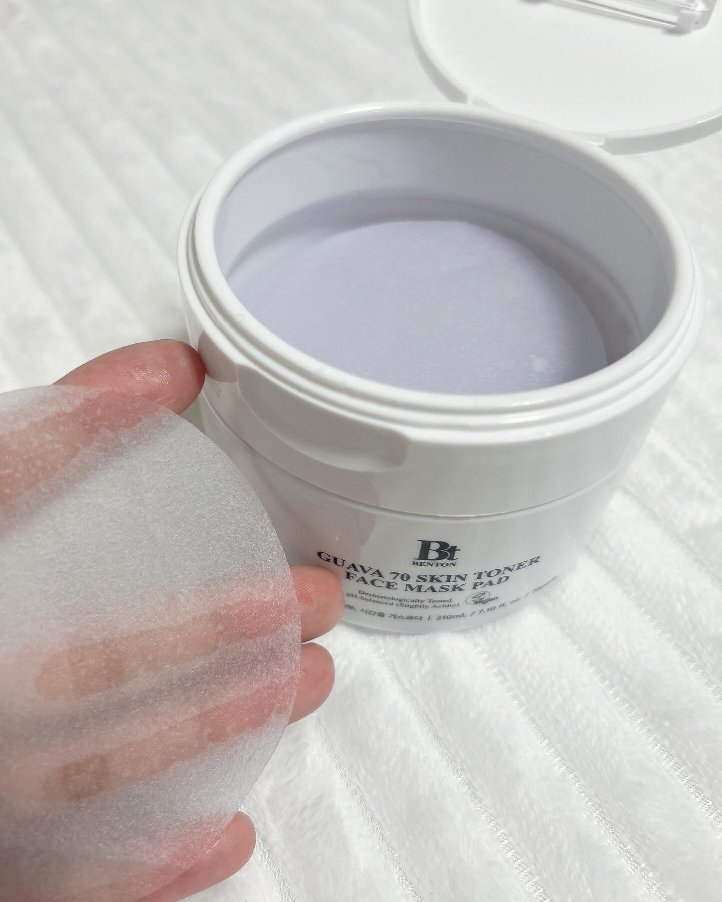グアバ 70スキントナーパッド /BENTON/トナーパッドを使ったクチコミ（3枚目）