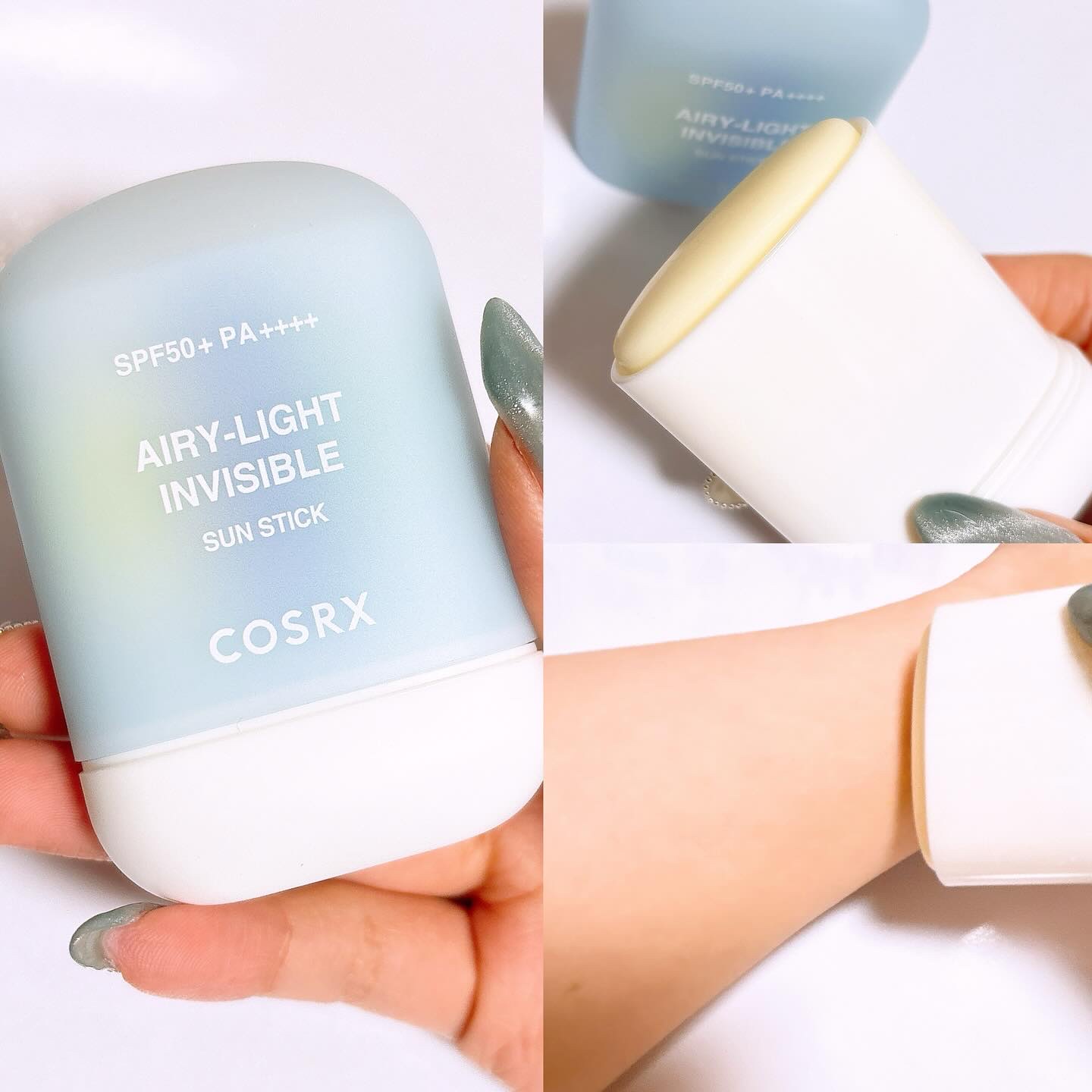 エアリーライト 透明UVスティック/COSRX/日焼け止めスティックを使ったクチコミ（2枚目）