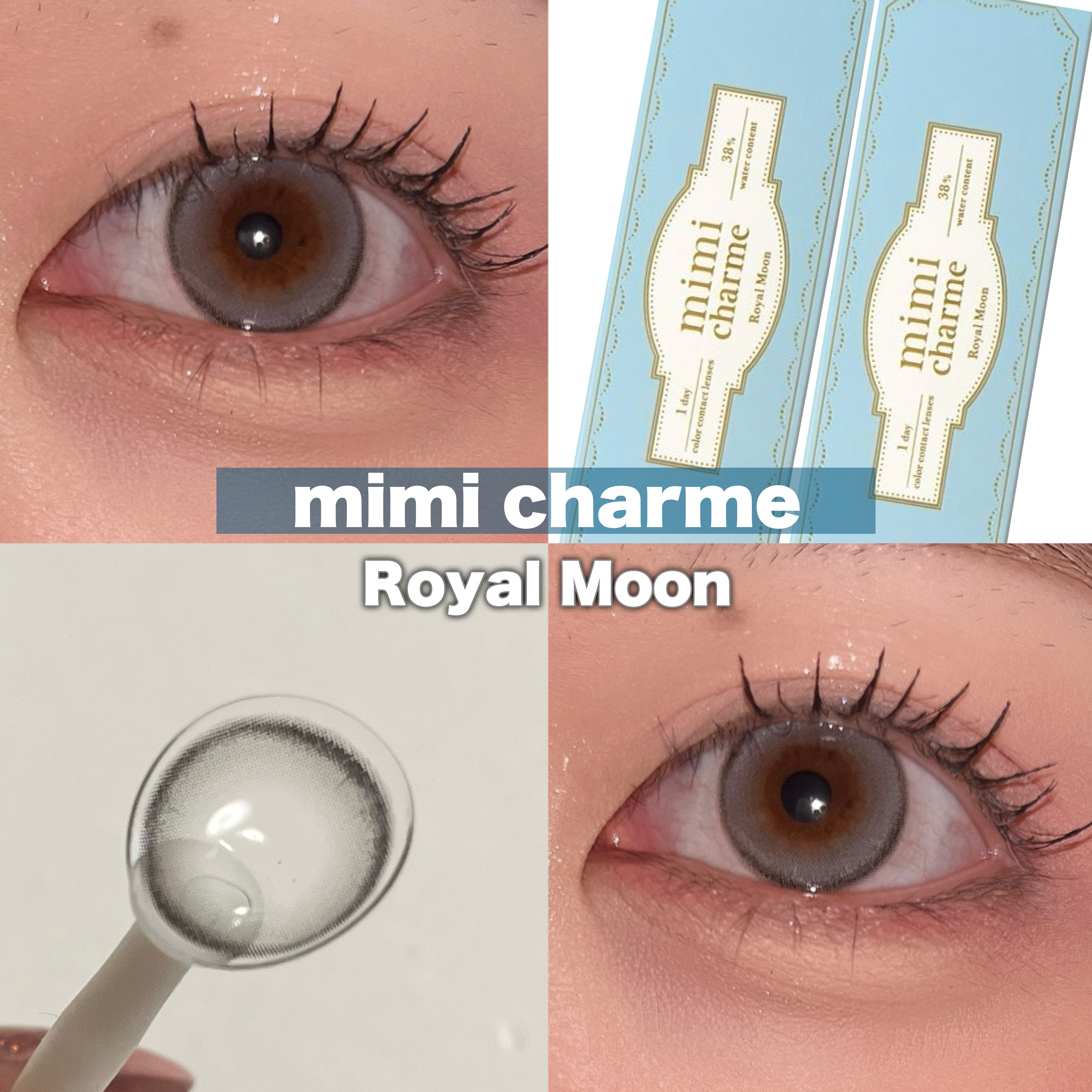 mimi charme 1day ロイヤルムーン/mimi charme/ワンデー（１DAY）カラコンを使ったクチコミ（1枚目）