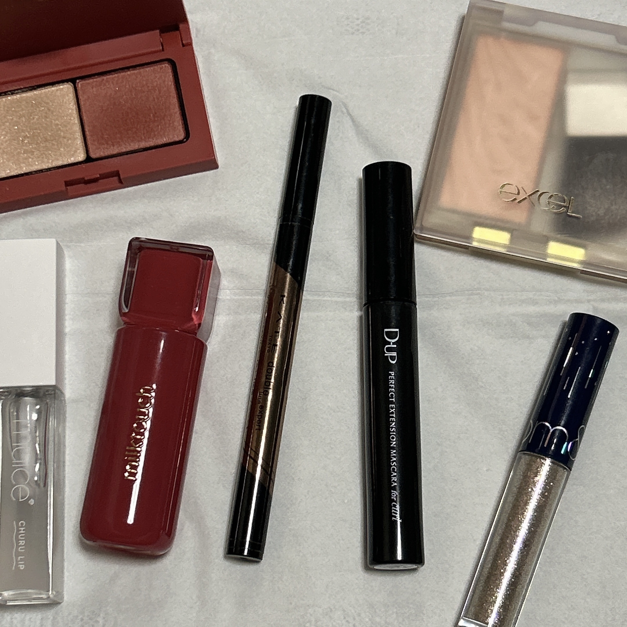 ドレープド シマーグロウ/excel/パウダーハイライトを使ったクチコミ（2枚目）