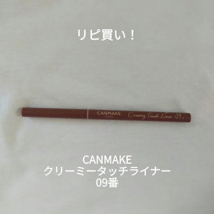 クリーミータッチライナー/キャンメイク/ジェルアイライナーを使ったクチコミ(1枚目)