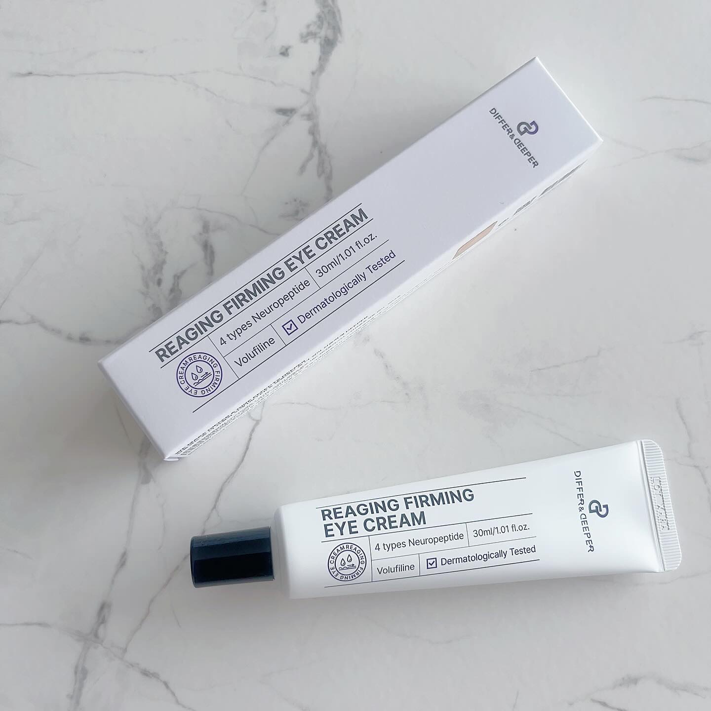 リーエイジング パーミングゾウ アイクリーム 弾力ペプチド/Differ&Deeper/アイケア・アイクリームを使ったクチコミ（1枚目）