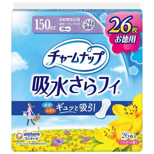 チャームナップ 吸水さらフィ 無香料 羽なし 29cm ( 26枚入 )