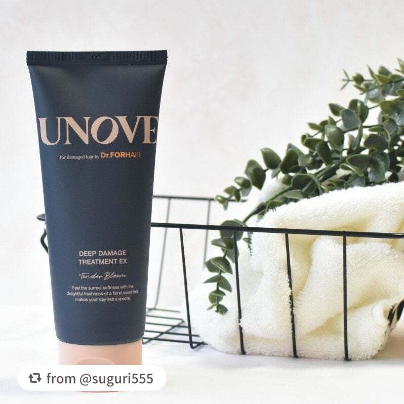 素敵な投稿ありがとうございます🩷

【suguri555さんから引用】

“
カラー・ヘアアイロンなどで傷んだ髪を集中ケア

【UNOVE ディープダメージトリートメントEX】

リピートアイテムです♡
こってりとしたテクスチ