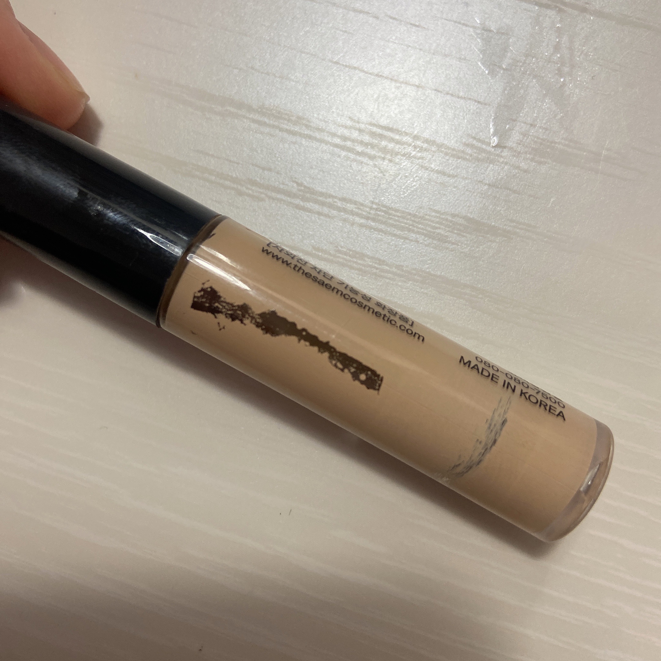 カバーパーフェクション チップコンシーラー/the SAEM/リキッドコンシーラーを使ったクチコミ（3枚目）