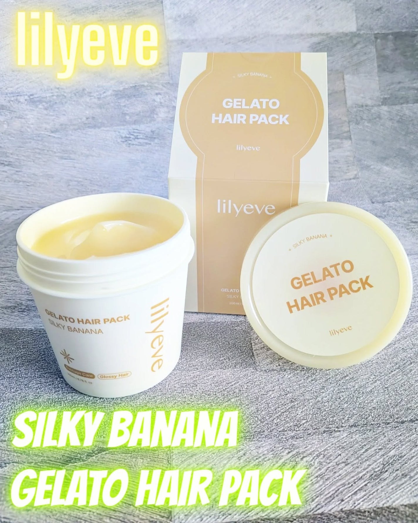 リペアターンジェラートヘアパック シルキーバナナ/リリーイブ/洗い流すヘアトリートメントを使ったクチコミ(1枚目)