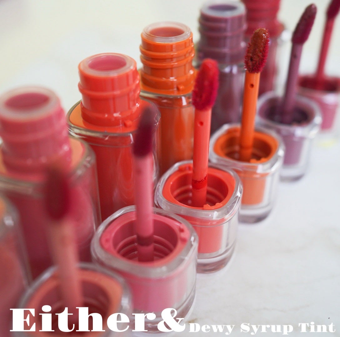Dewy Syrup Tint/EITHER&/口紅を使ったクチコミ(3枚目)