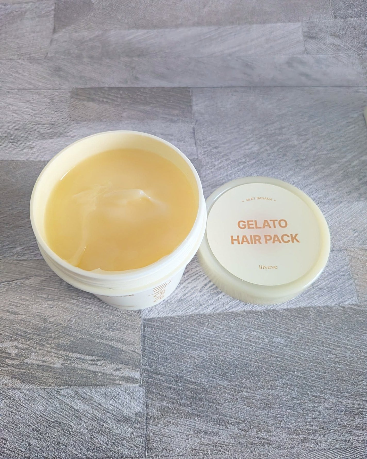 リペアターンジェラートヘアパック シルキーバナナ/リリーイブ/洗い流すヘアトリートメントを使ったクチコミ(2枚目)