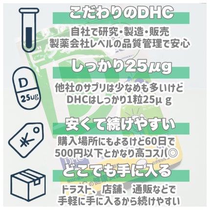 ビタミンD3/DHC/健康サプリメントを使ったクチコミ(4枚目)