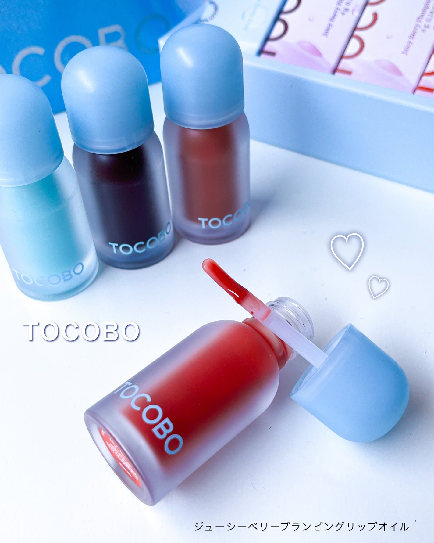 ジューシーベリープランピングリップオイル/TOCOBO/リップグロスを使ったクチコミ(3枚目)