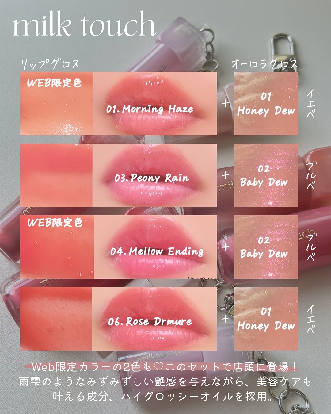 デューステインシアーリップグロス/Milk Touch/リップグロスを使ったクチコミ（3枚目）