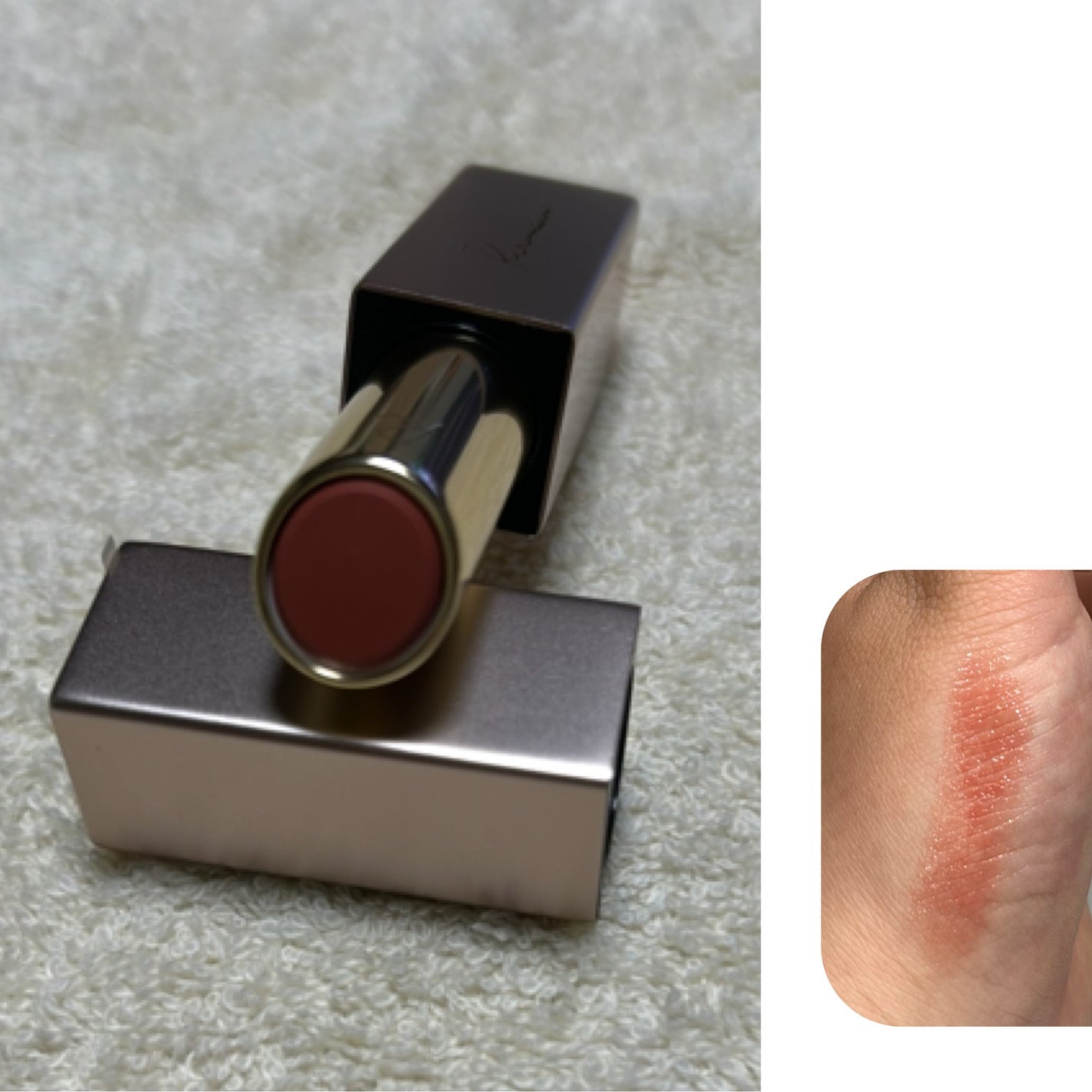 リリミュウ バタールージュ/Ririmew/口紅を使ったクチコミ(3枚目)