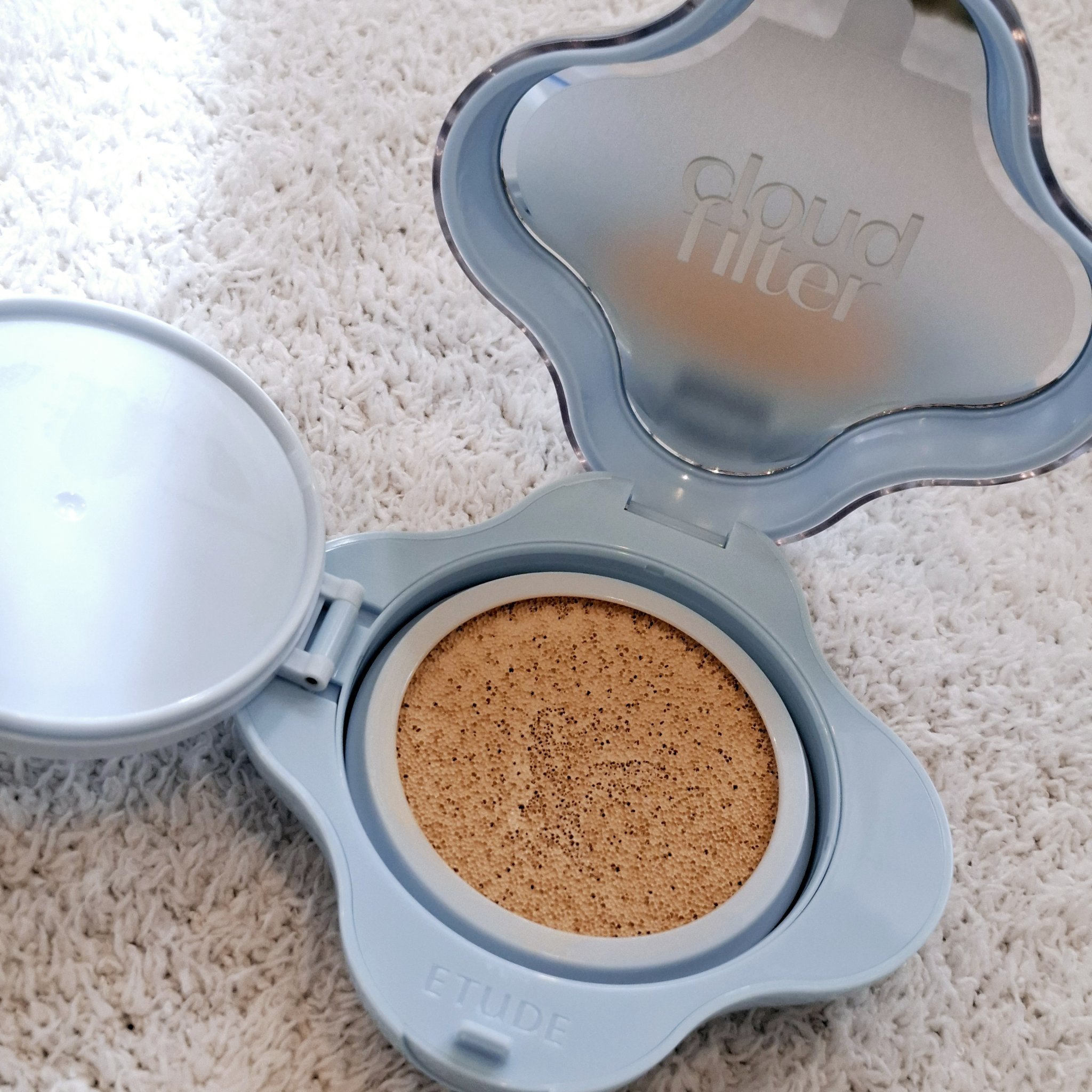 クラウドフィルタークッション/ETUDE/クッションファンデーションを使ったクチコミ（3枚目）