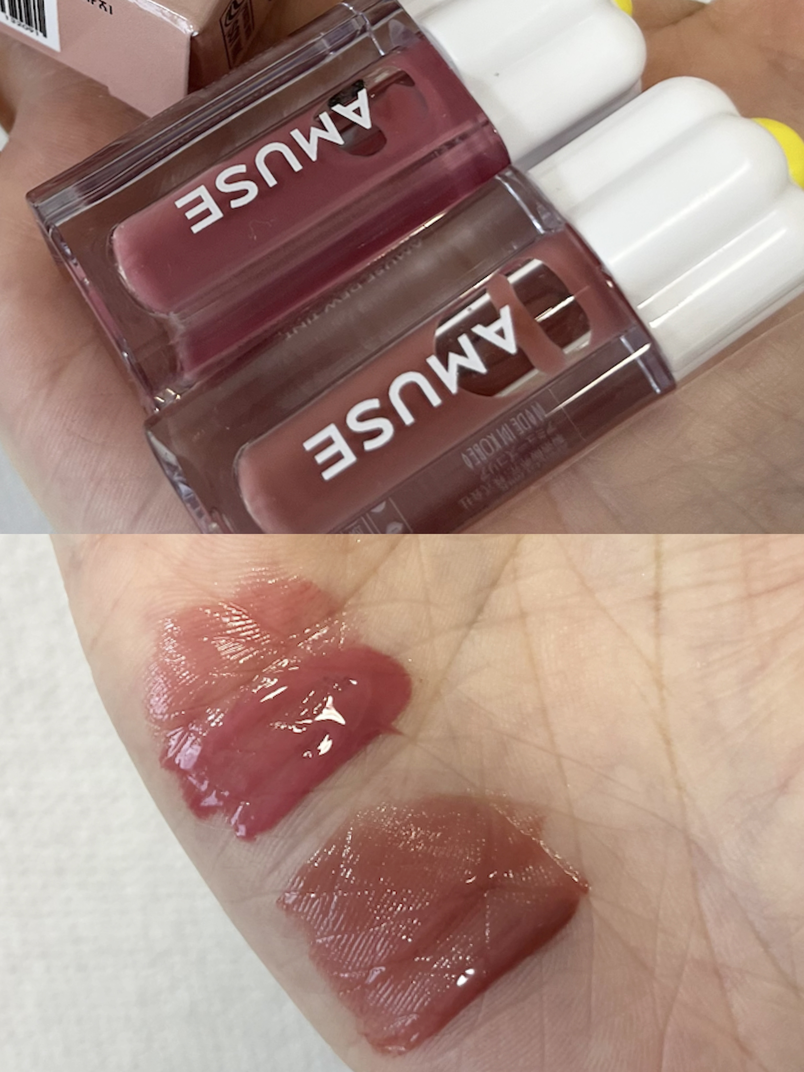 ジェルフィットティント/AMUSE/リップティントを使ったクチコミ（3枚目）