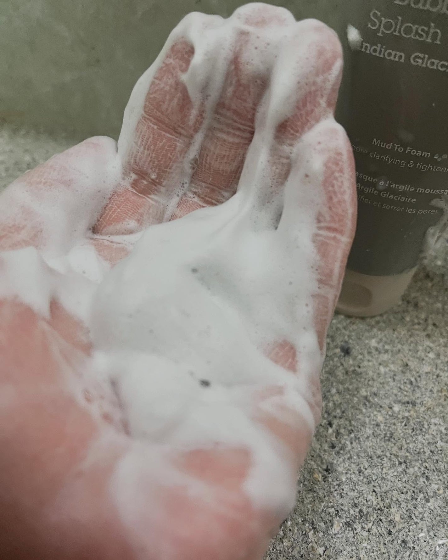 Bubbling Splash Mask Indian Glacial Mud/BLITHE/洗顔フォームを使ったクチコミ(4枚目)