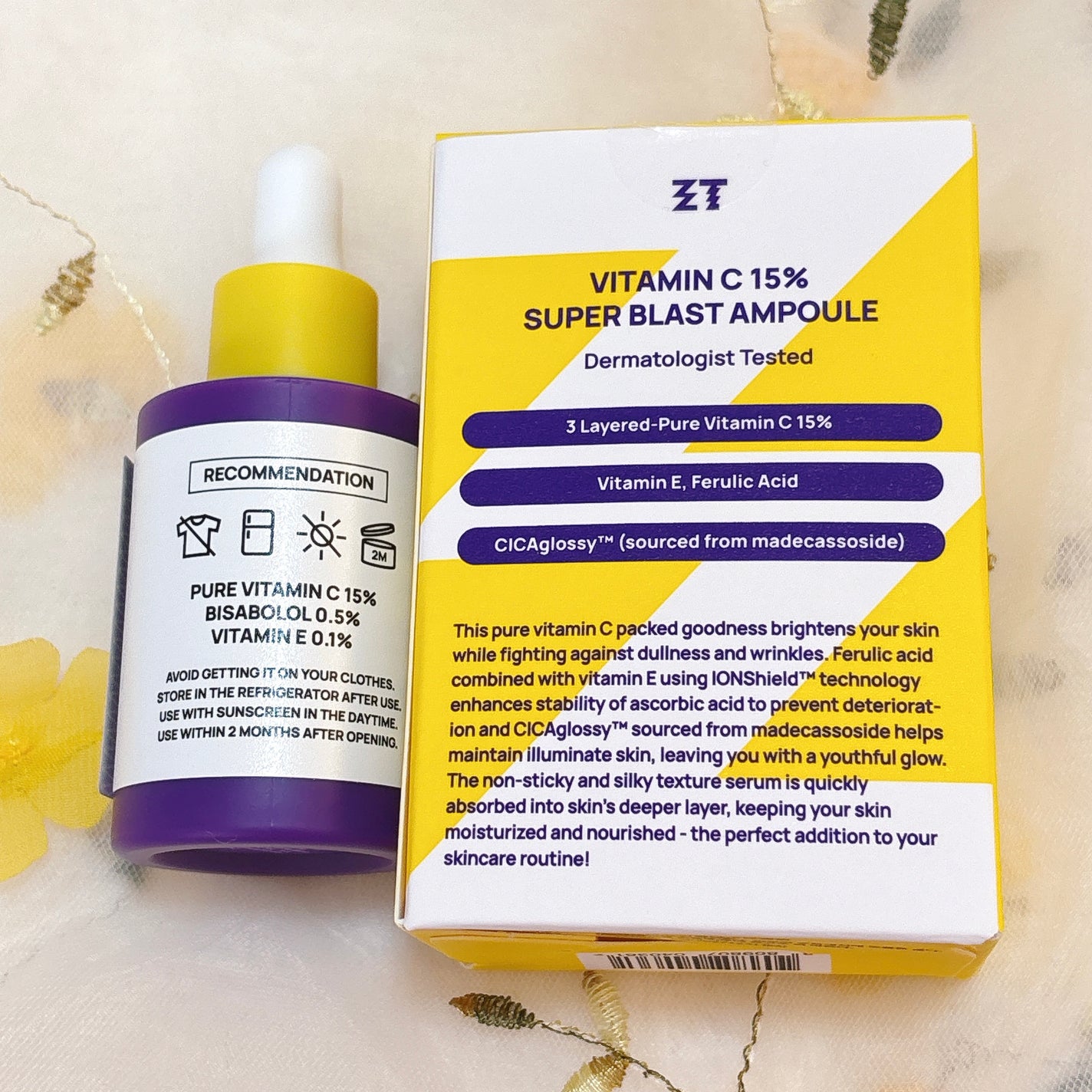 ビタミンC15%スーパーブラストアンプル/ZIGTAG/美容液を使ったクチコミ(2枚目)