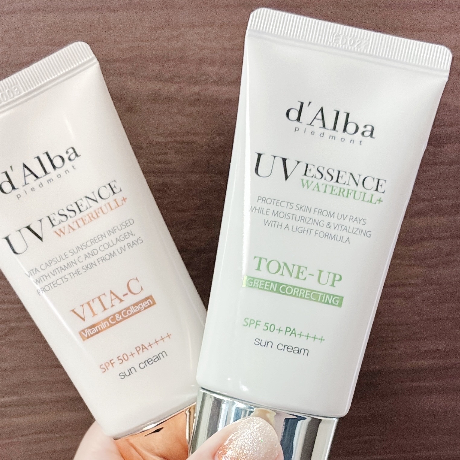 クリーンティーツリーリポソームトーンアップサンクリーム（グリーン）/ダルバ/日焼け止めクリームを使ったクチコミ（1枚目）