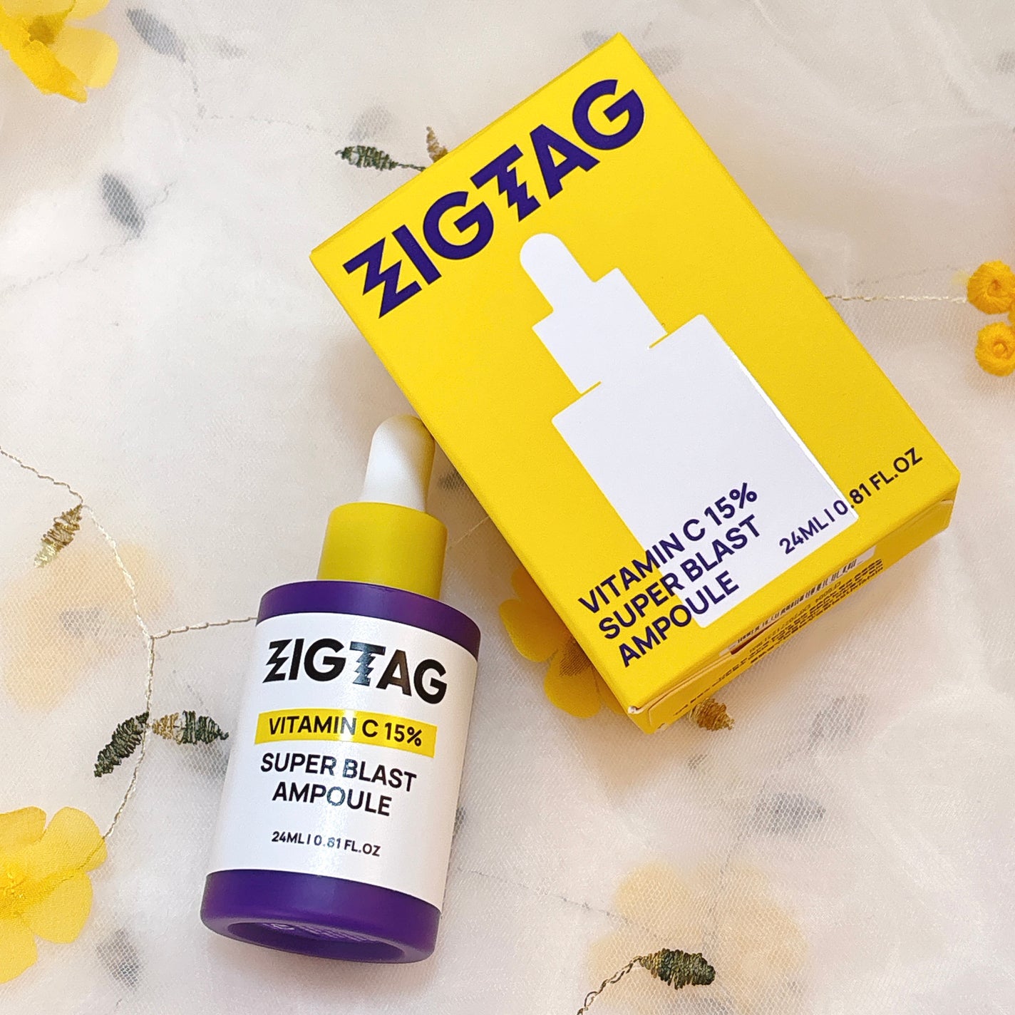 ビタミンC15%スーパーブラストアンプル/ZIGTAG/美容液を使ったクチコミ(1枚目)