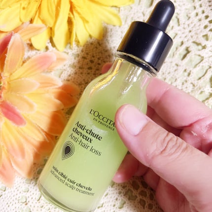 薬用 メディカル アンチヘアロスセラム/L'OCCITANE/頭皮ローションを使ったクチコミ(2枚目)