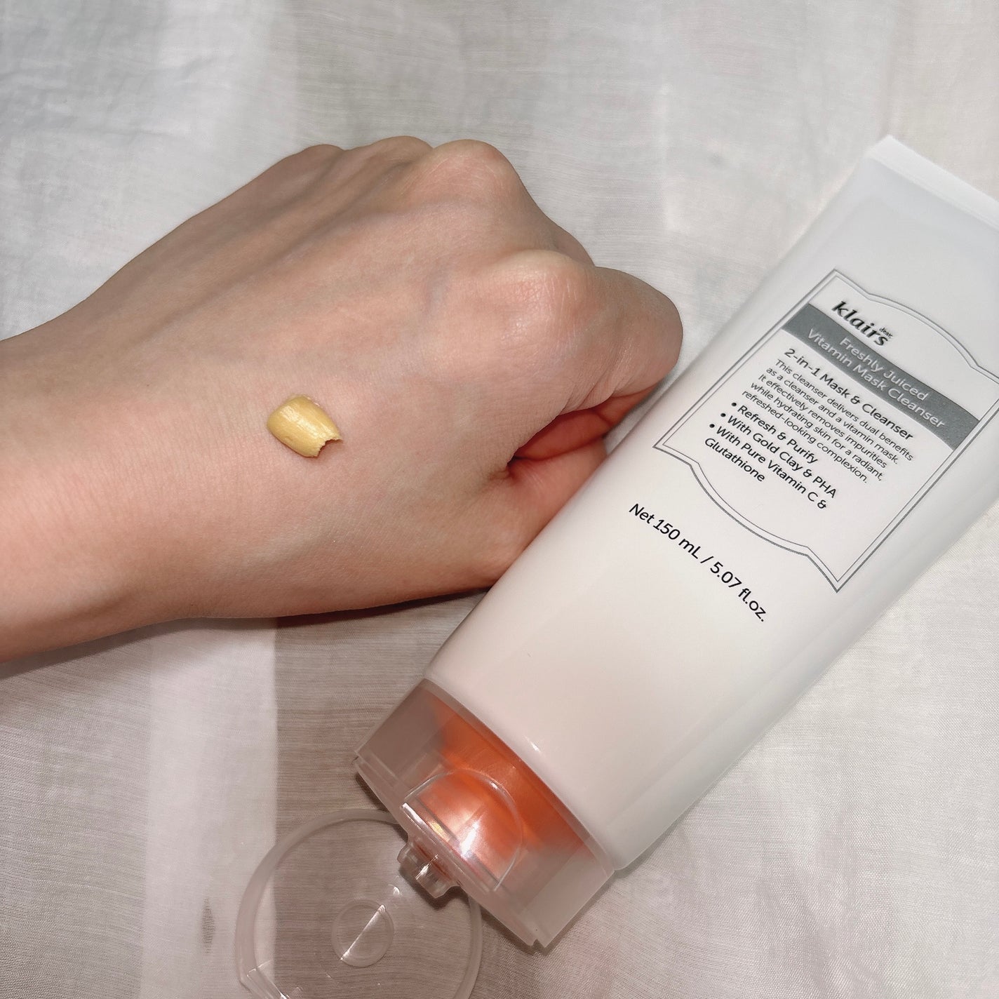 ヒアルビタグルパッククレンザー/Klairs/洗顔フォームを使ったクチコミ(3枚目)