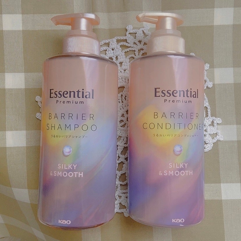エッセンシャルプレミアム バリアシャンプー・コンディショナー シルキー&スムース/エッセンシャル/市販シャンプーを使ったクチコミ(1枚目)