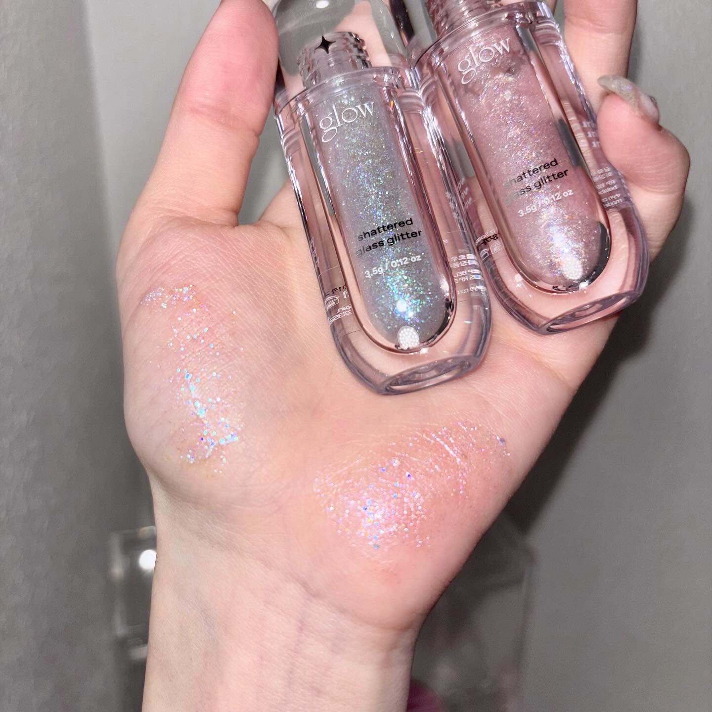 グラスグリッター/glow/グリッターを使ったクチコミ（3枚目）