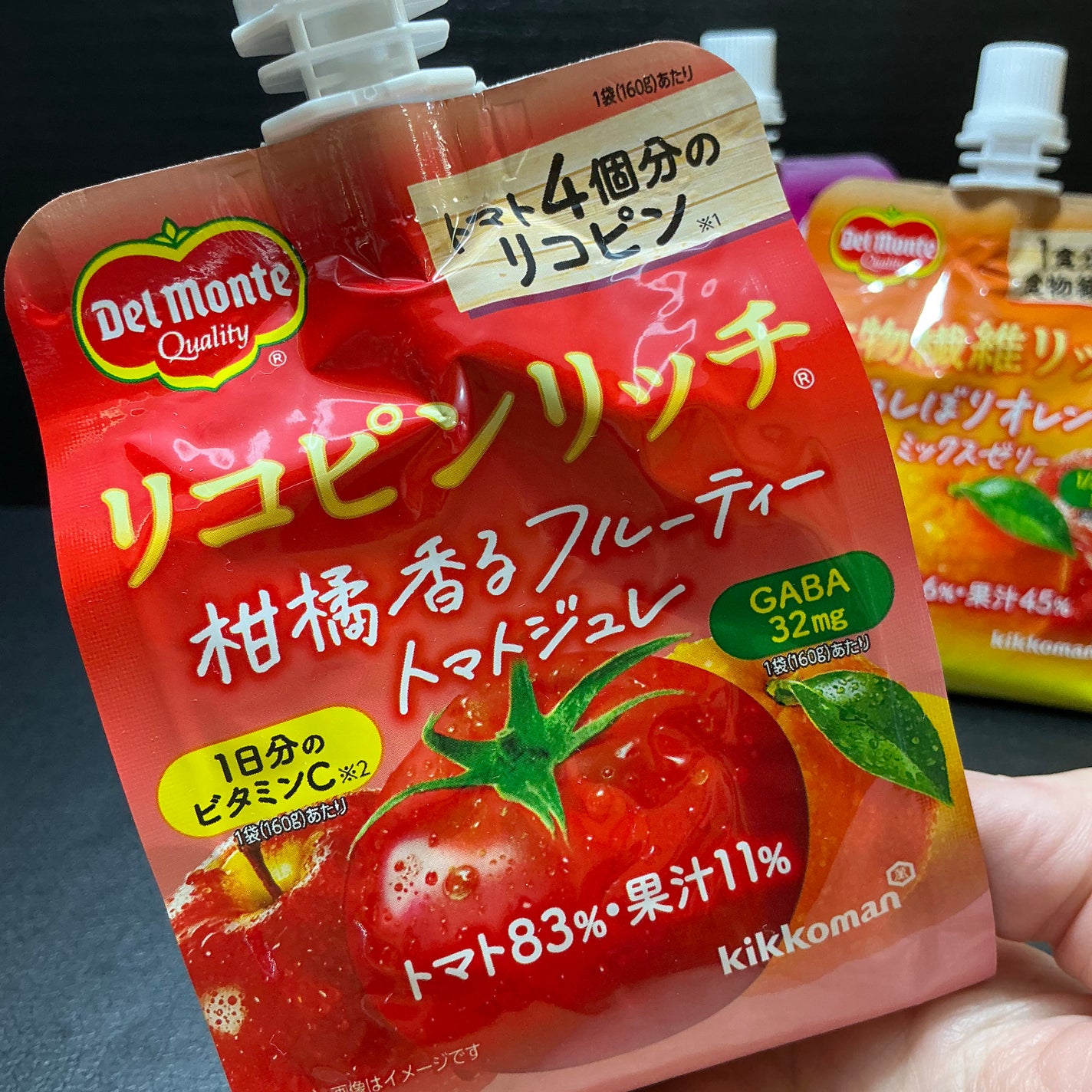 リコピンリッチフルーティトマトゼリー/デルモンテ/ゼリー飲料を使ったクチコミ(2枚目)