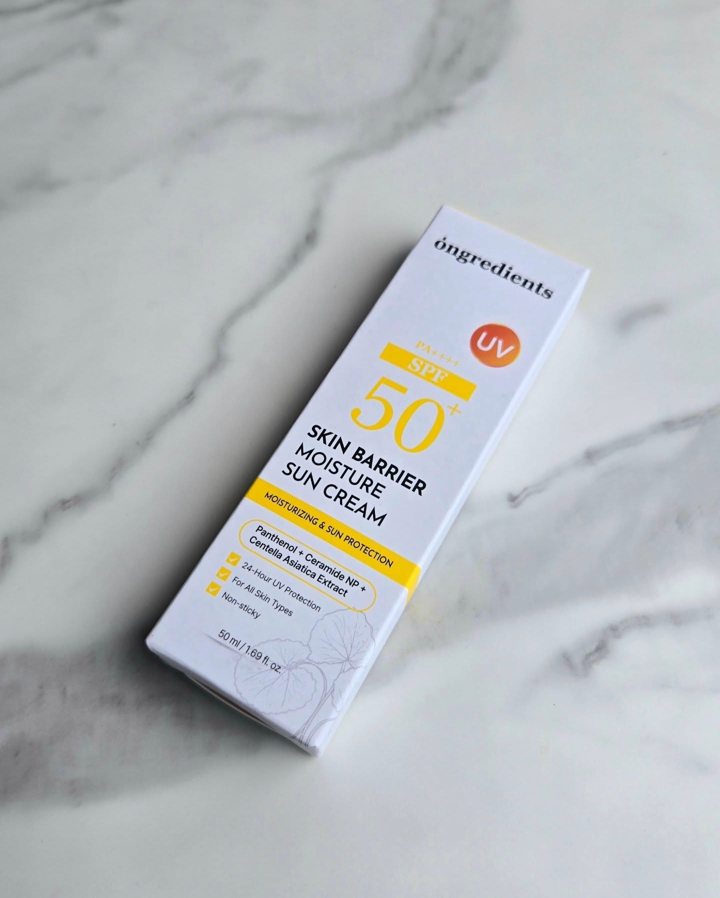 スキンバリアモイスチャーサンクリーム/Ongredients/日焼け止めクリームを使ったクチコミ（3枚目）