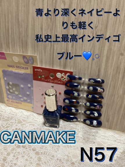 カラフルネイルズ N57 インディゴブルー/キャンメイク/マニキュアの画像